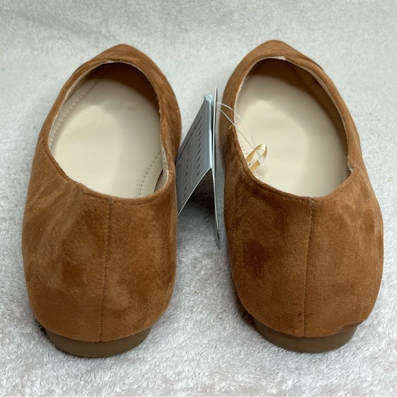 Samilor Faux Suede Pointed Toe Ballet Flats-Women’s 10-Brown-Classic-Casual-NEW - Picture 10 of 12